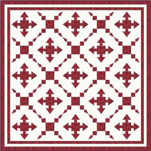 Red and White 2 Block Quilts 52