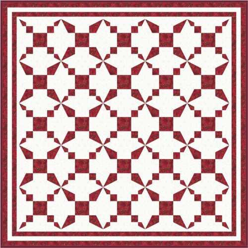 Red and White 2 Block Quilts 81